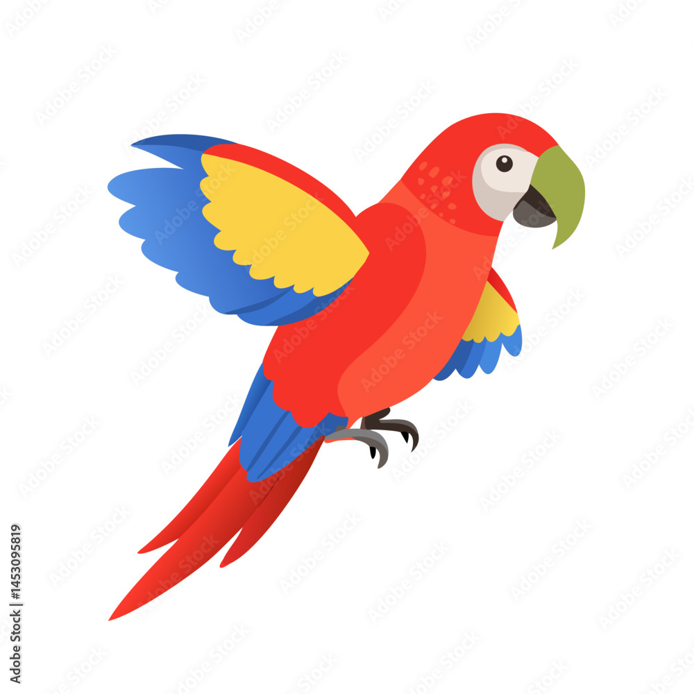 Fototapeta premium Parrot: The Colorful Birds of the Tropics