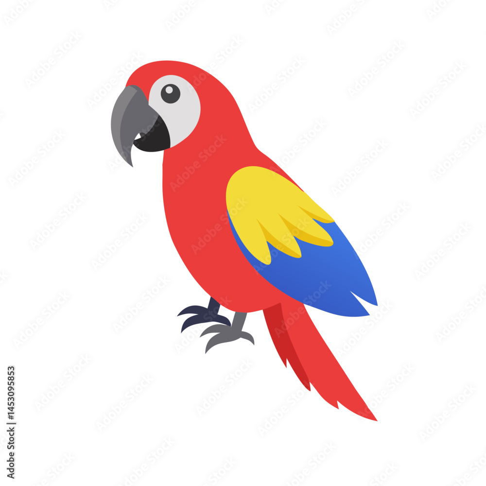 Fototapeta premium Parrot: The Colorful Birds of the Tropics