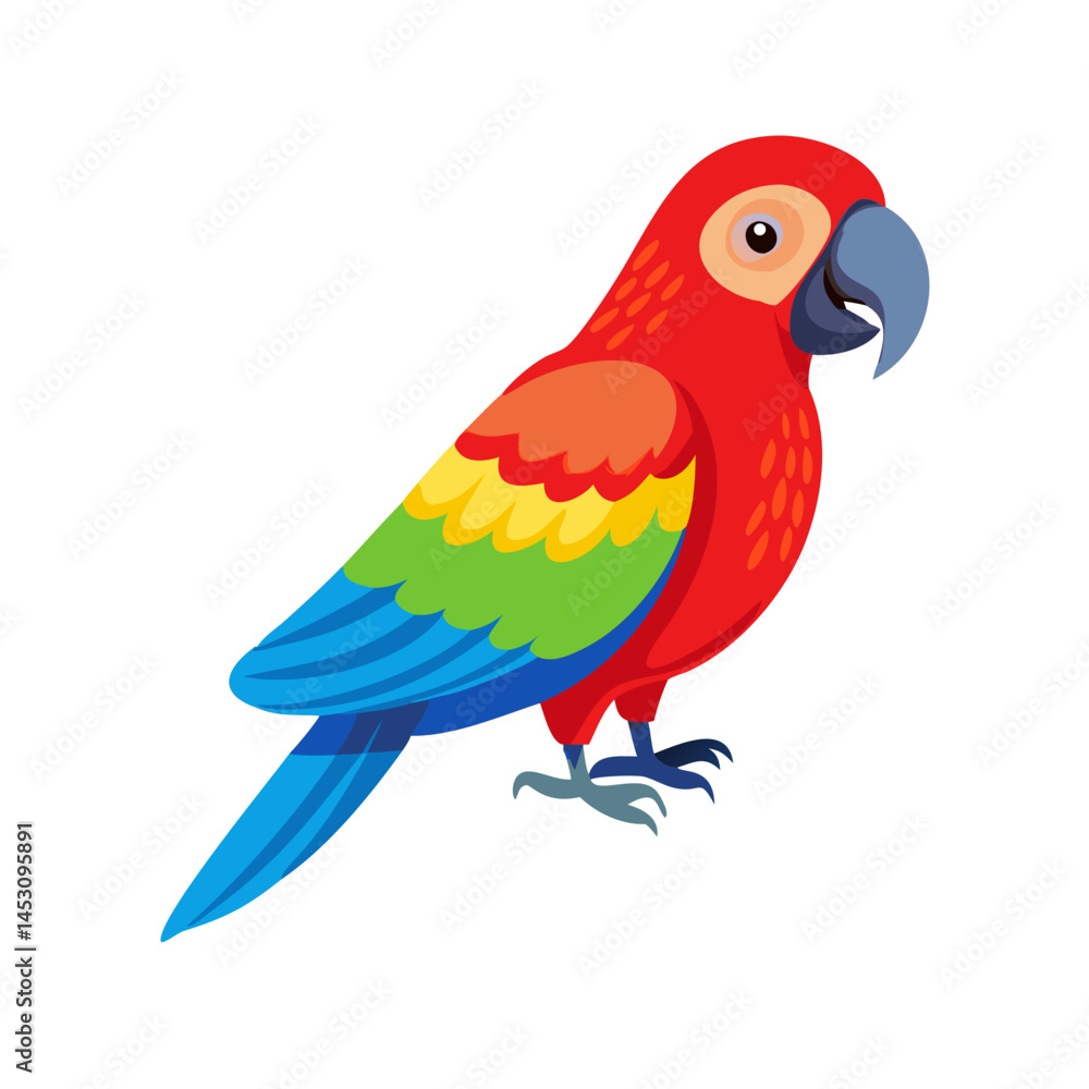 Fototapeta premium Parrot: The Colorful Birds of the Tropics