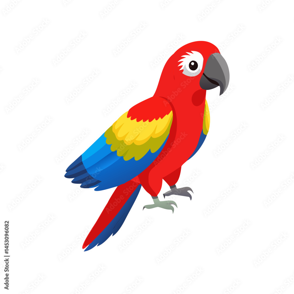 Fototapeta premium Parrot: The Colorful Birds of the Tropics