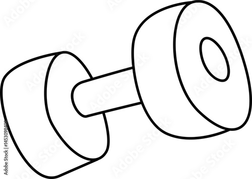Barbell Icon illustration.