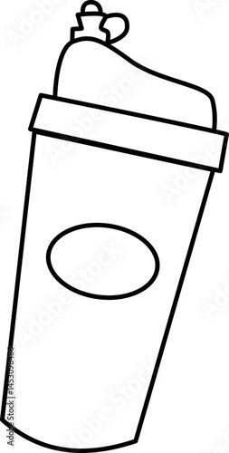 Whey Protein Shaker illustration.