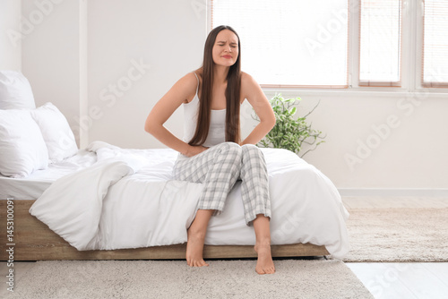 Young woman feeling discomf...