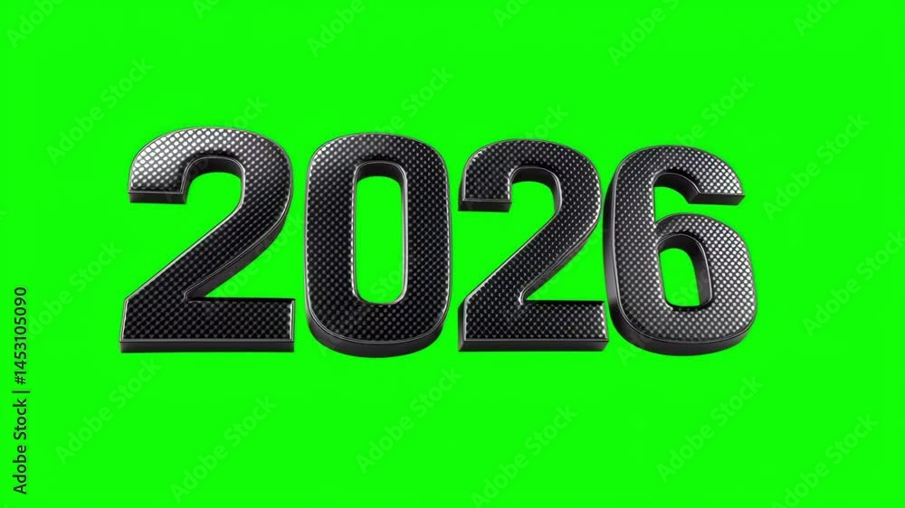 Explore the significance of the year 2026 with dynamic visuals and engaging concepts on a vibrant green screen backdrop Explore the significance of the year 2026 with dynamic visuals and engaging concepts on a vibrant green screen backdrop