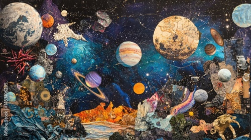 A cosmic collage of diverse celestial objects.