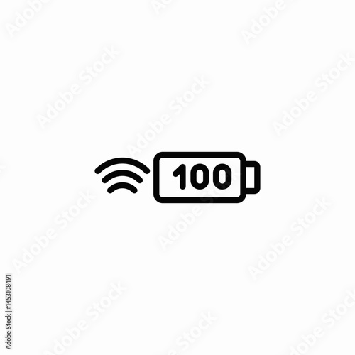 battery full laptop icon sign vector