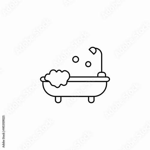 bubble bath icon sign vector