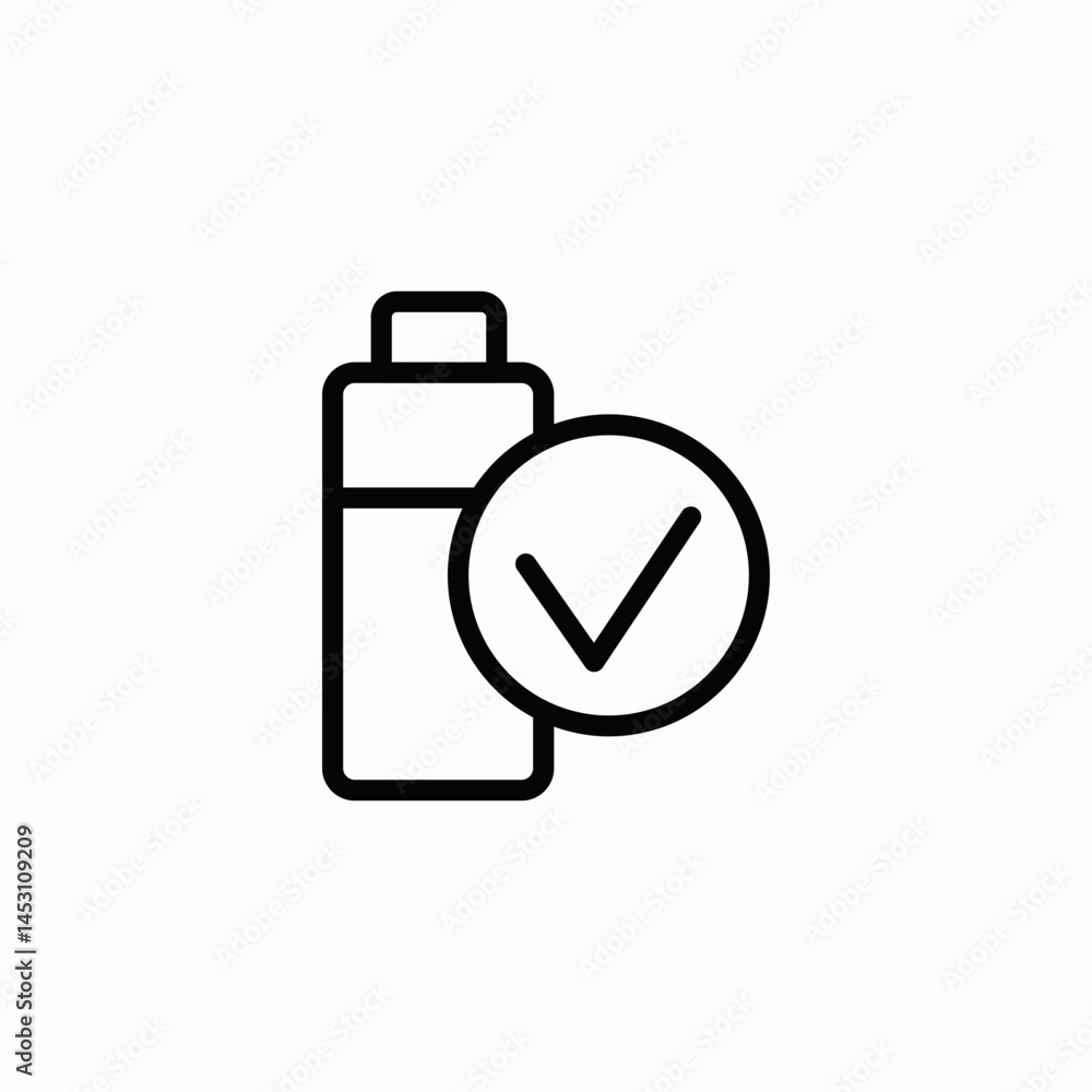 check battery icon sign vector check battery icon sign vector