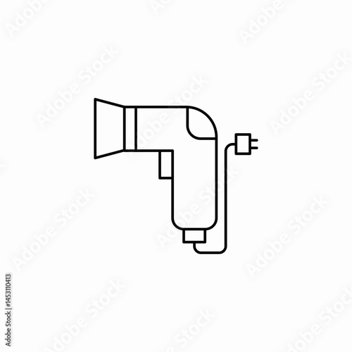 hair dryer icon sign vector