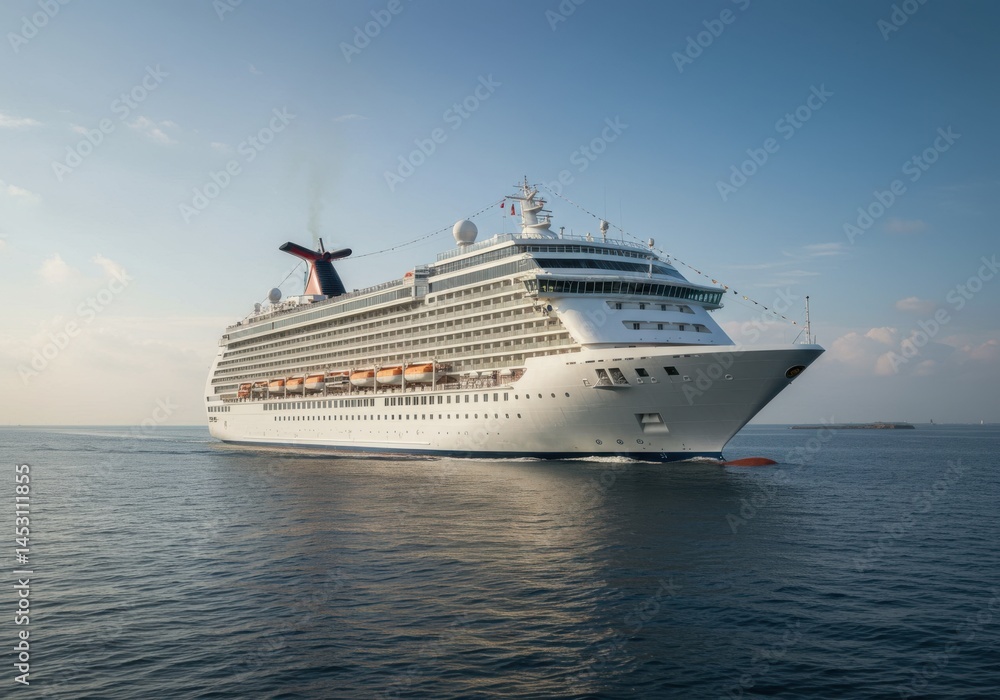 Luxury cruise ship in the sea Luxury cruise ship in the sea