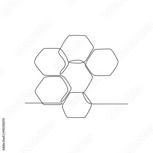 One continuous line design vector drawing illustration teamwork concept of Depicts an organized and efficient team structure. Suitable for your asset design and educational purpose.