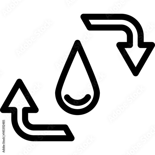 Recycle Water Icon