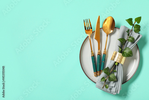 Beautiful table setting wit...