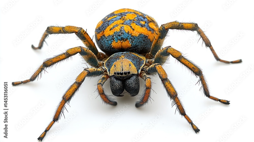 Macro Close up Photograph of a Vibrant and Colorful Spider Arachnid with Intricate Patterns and Textures Showcasing the Beauty and Curiosity of this Fascinating Creature in its Natural Habitat Macro Close up Photograph of a Vibrant and Colorful Spider Arachnid with Intricate Patterns and Textures Showcasing the Beauty and Curiosity of this Fascinating Creature in its Natural Habitat