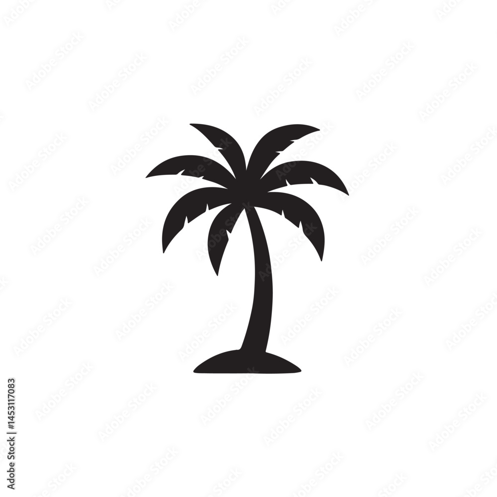 Obraz premium palm tree vector illustration