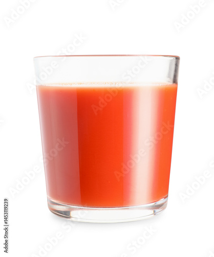 Wallpaper Mural Glass of fresh tomato juice on white background Torontodigital.ca
