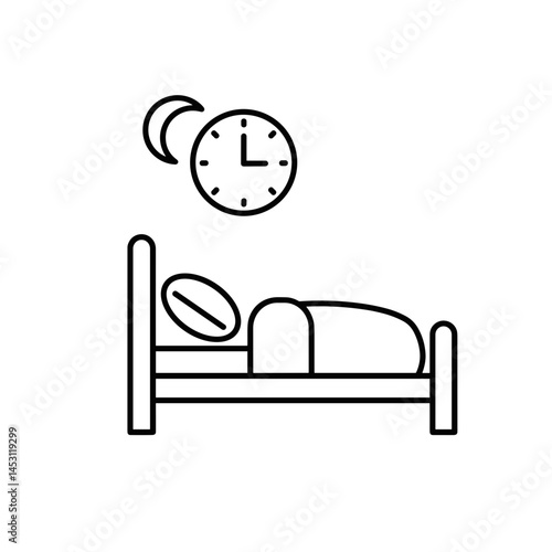 Insomnia concept icon
