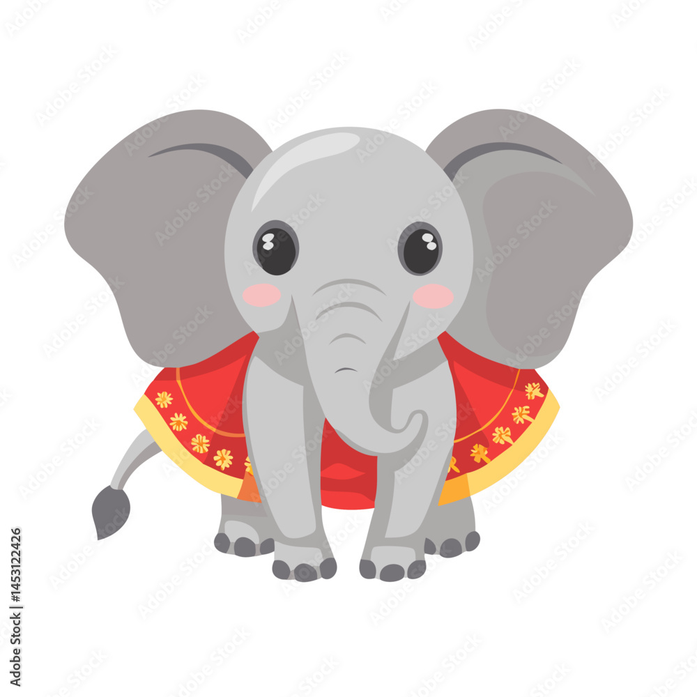 Naklejka premium Elephant: The Majestic Giant of the Animal Kingdom