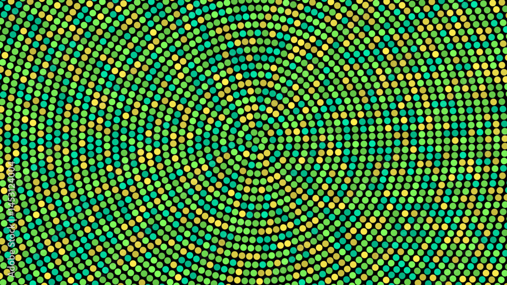 Neon dots abstract background. Dotted halftone backdrop. Vector template for your creative designs.