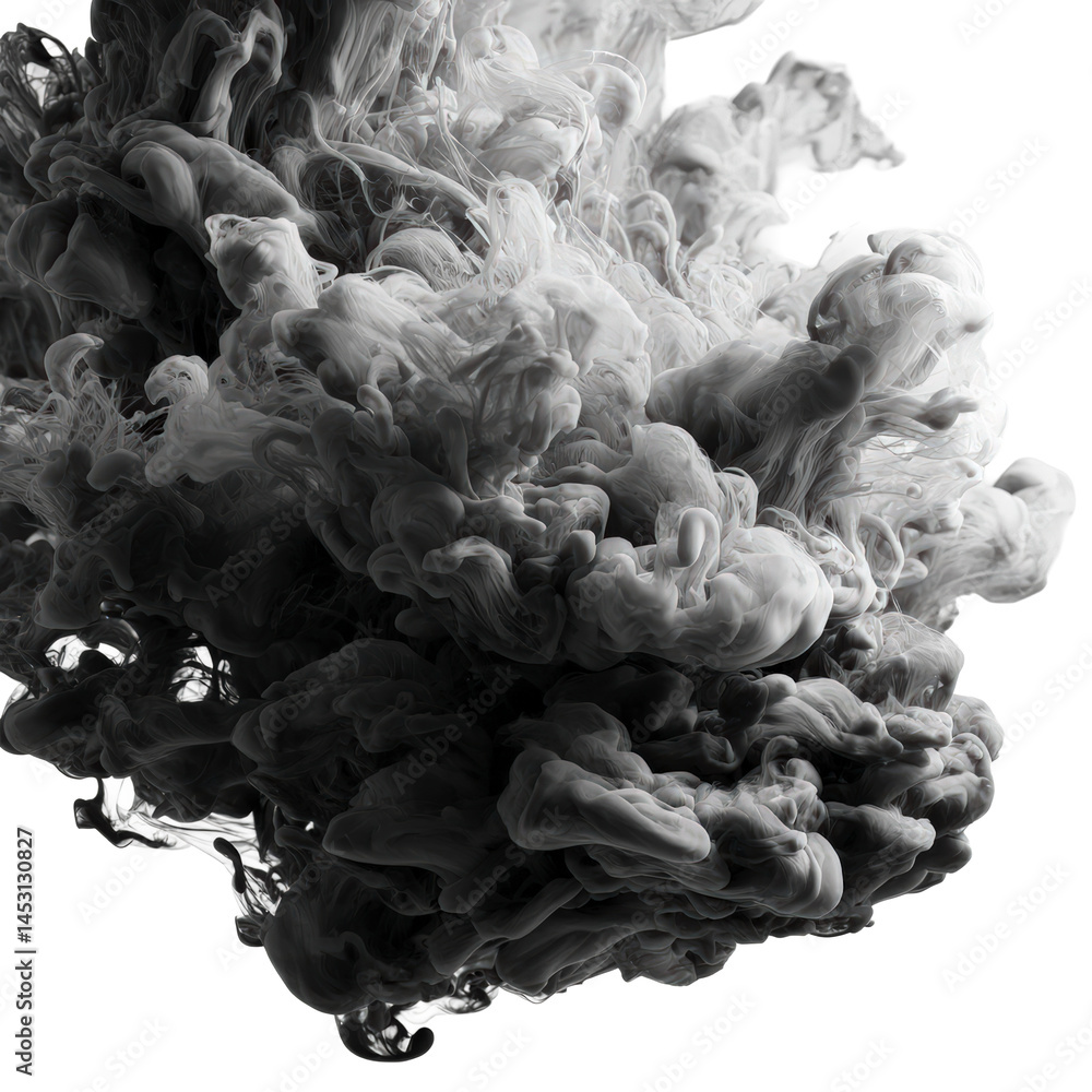 Intertwined ink ribbons create dramatic design element Intertwined ink ribbons create dramatic design element