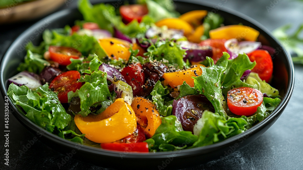 Vibrant vegetable salsa in a black bowl, bursting with color and freshness, symbolizing health, cultural richness, and the celebration of natural flavors in wholesome cuisine.
Vibrant vegetable salsa in a black bowl, bursting with color and freshness, symbolizing health, cultural richness, and the celebration of natural flavors in wholesome cuisine.