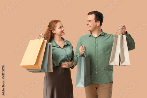 Beautiful young couple with...