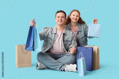 Beautiful young couple with...