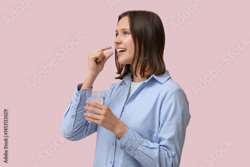 Beautiful young woman with ...