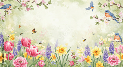 Blooming Nature Scene