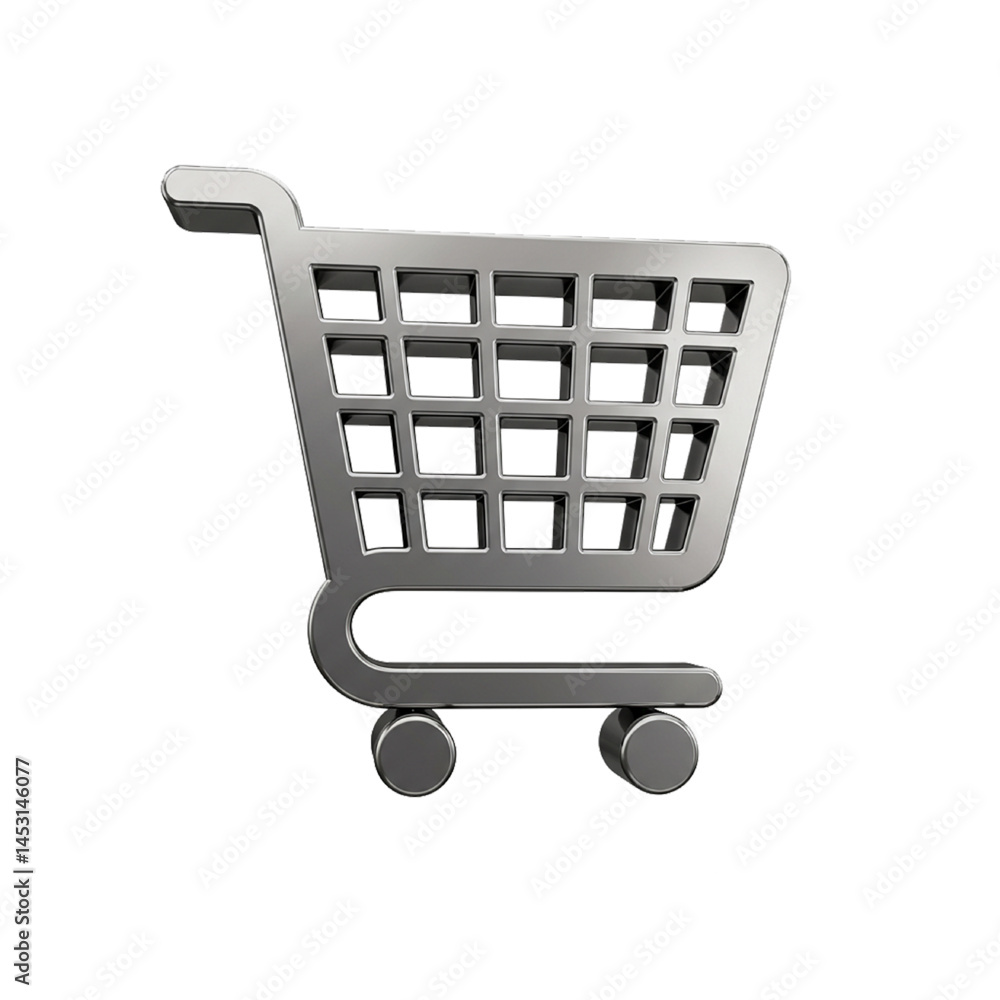 3d cart icon isolated 3d cart icon isolated