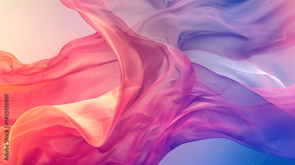 Fototapeta premium Abstract Gradient: An abstract gradient background with soft blending colors, providing a modern and dynamic backdrop for tech products. 