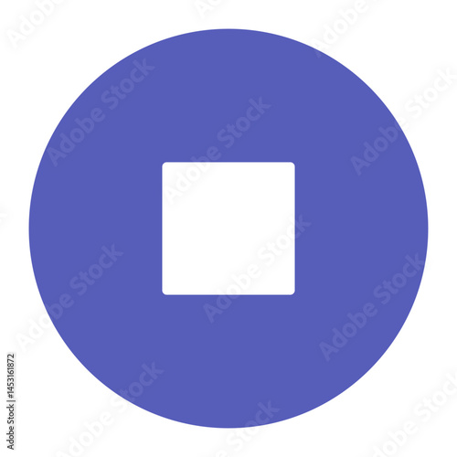 Simple Pause Icon for Audio and Video