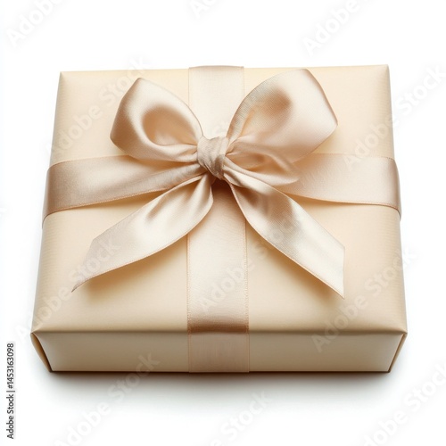 Wallpaper Mural Wrapped gift box with bow isolated on white background Torontodigital.ca