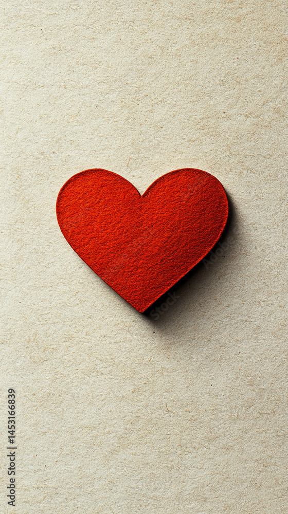Minimalistic red or pink heart cutout placed on a plain blank background, symbolizing love, affection, simplicity, and emotional clarity in relationships or personal expression.
Minimalistic red or pink heart cutout placed on a plain blank background, symbolizing love, affection, simplicity, and emotional clarity in relationships or personal expression.