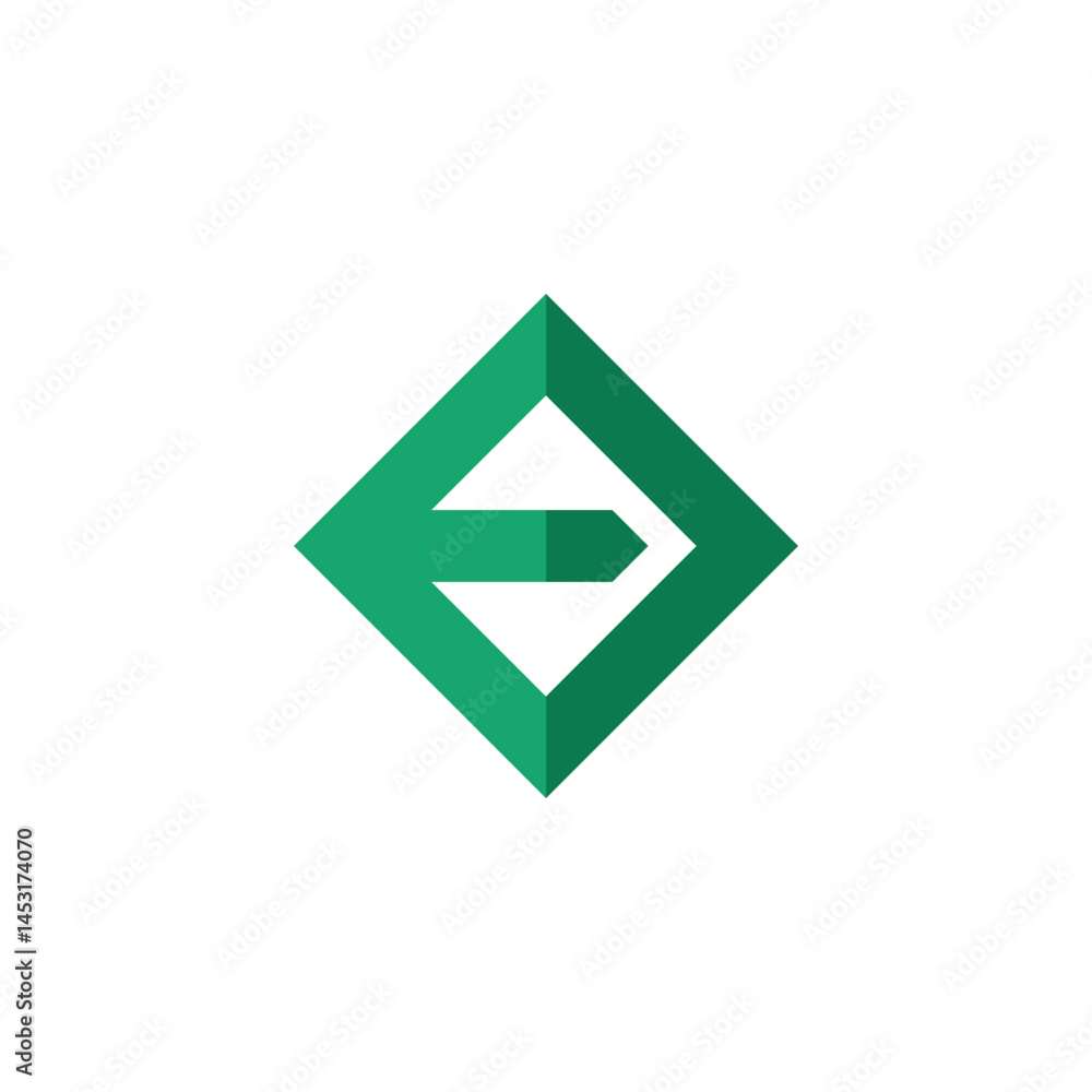 Letter ED diamond abstract logo Letter ED diamond abstract logo