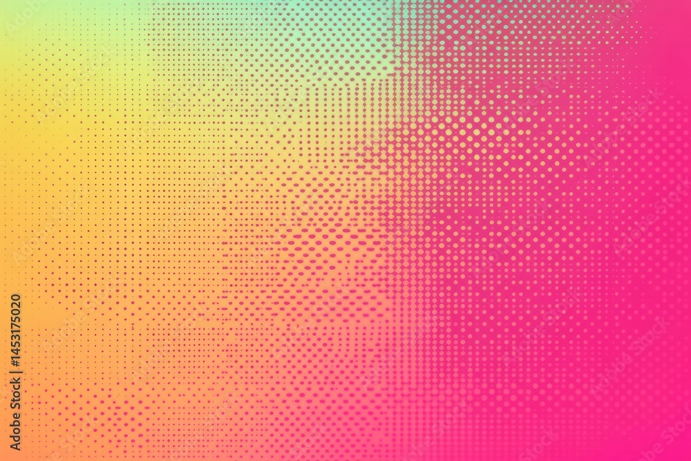 Abstract vibrant color gradient background with halftone pattern Abstract vibrant color gradient background with halftone pattern