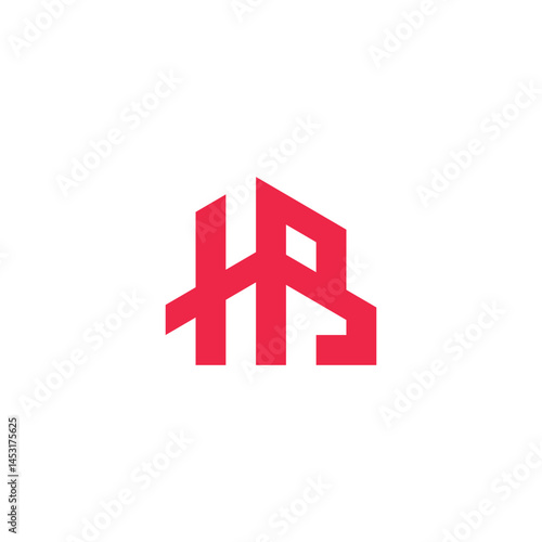 Letter HB real estate or construction logo