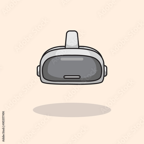 Vector illustration of a VR headset representing immersive virtual reality experience and modern digital technology Scalable and editable vector format suitable for apps websites presentations and dig