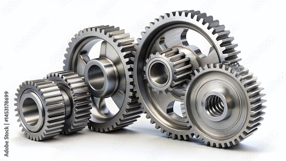 Interlocking Metal Gears: Precision Engineering Stock Photo - High-Resolution Image Interlocking Metal Gears: Precision Engineering Stock Photo - High-Resolution Image