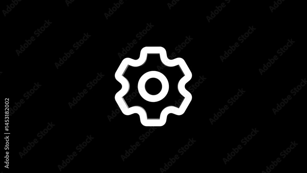3D rendering rotating gear mechanism wheel for teamwork success and technology concept. gears 4k animation on black, white, blue and green background 3D rendering rotating gear mechanism wheel for teamwork success and technology concept. gears 4k animation on black, white, blue and green background
