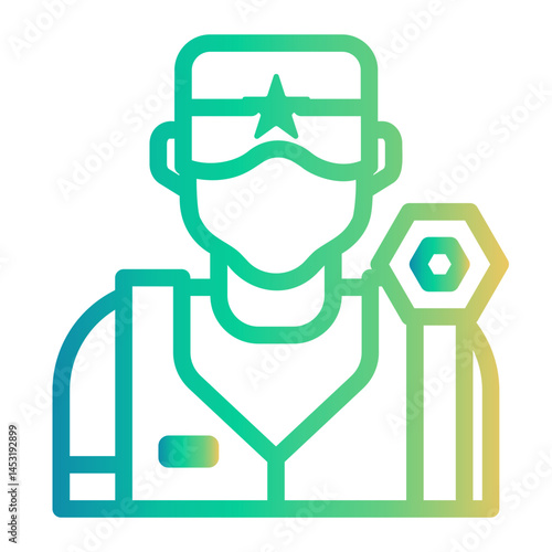 people Line Gradient Icon