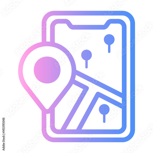 orientation Line Gradient Icon