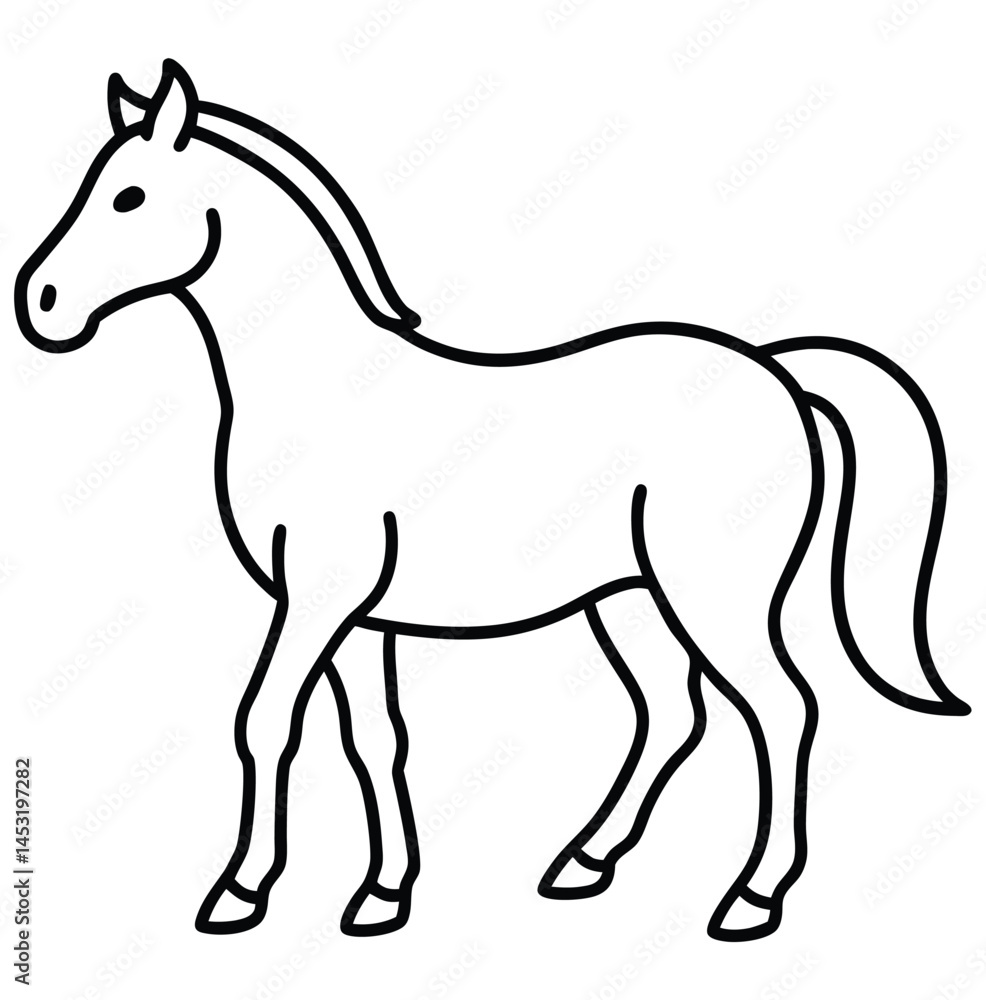vector illustration of a horse vector illustration of a horse