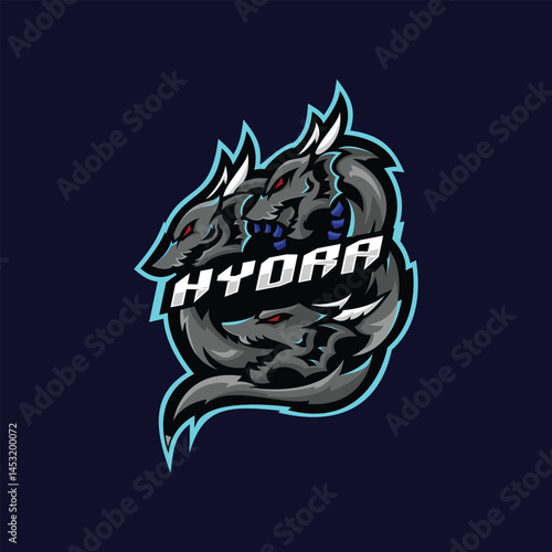illustration hydra esport logo for team squad