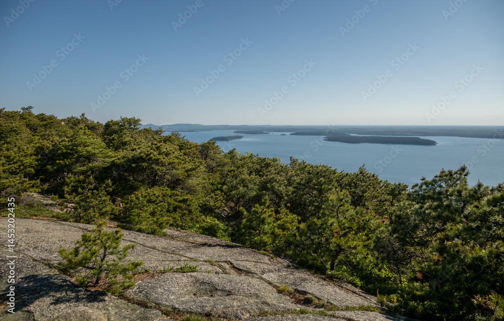 View of the Atlantic from Champlain Mountain