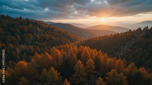 Blurred landscape sunrise sunset outdoor nature view abstract photography