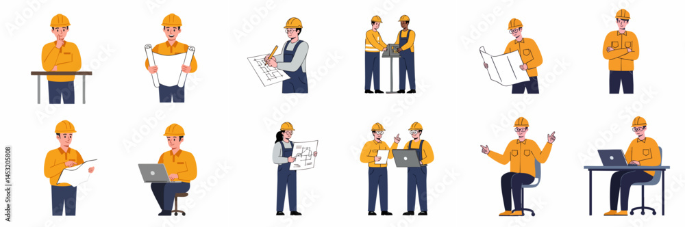 Diverse Set of Construction Engineers with Plans and Laptops
Diverse Set of Construction Engineers with Plans and Laptops