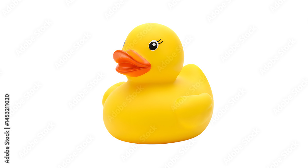 Isolated rubber ducky photo for bath time fun and child play, cute and classic bath toy image for kids on transparent background Isolated rubber ducky photo for bath time fun and child play, cute and classic bath toy image for kids on transparent background