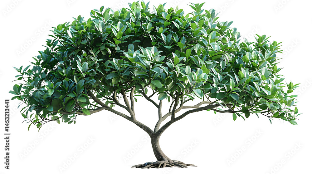 Obraz premium 3d foliage tree isolated on transparent background