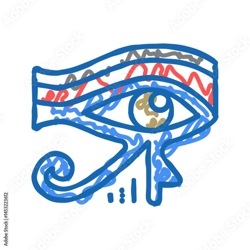 eye egypt icon doodle illustration